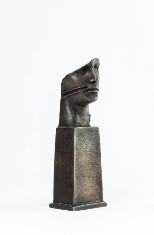 IGOR MITORAJ, brąz, 17 x 5 cm, Tindaro 83 / 900, 1997