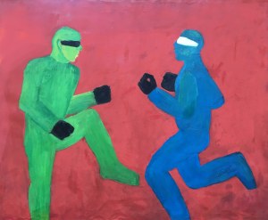 Anna Gruszczyńska, Cyber Walka, 120 x 90 cm, 1984