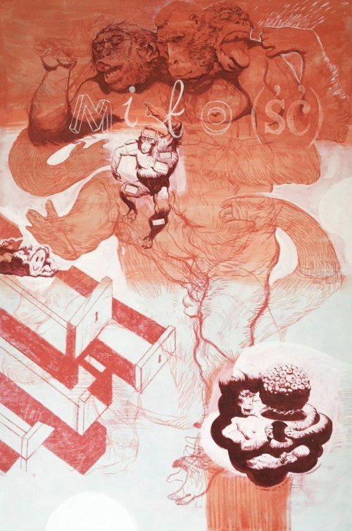 Tomasz Bieniek, Miłość, 100 x 140 cm