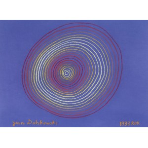 Jan Dobkowski, Bez tytułu, Kredka, papier, 50 x 70 cm, 1993