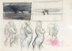 Franciszek Starowieyski, Kobiety, 21 x 30 cm