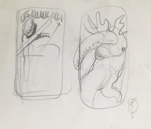 Franciszek Starowieyski, Kokon, 21 x 18 cm