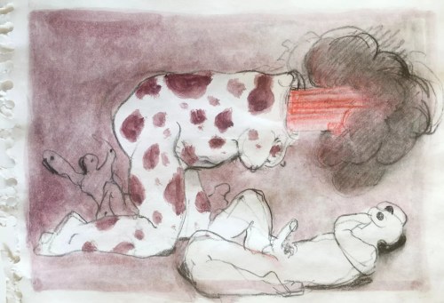 Franciszek Starowieyski, Wybuch, 20 x 30 cm