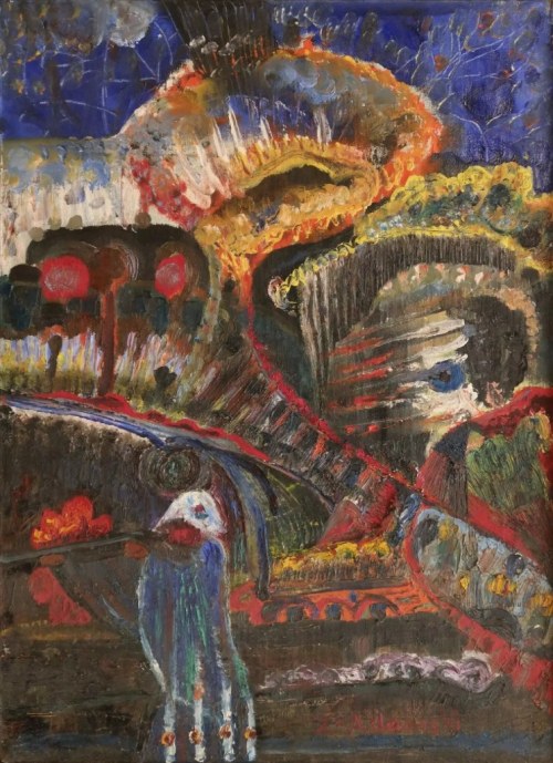 Zdzisław Adamski, Bez tytułu, Olej, płótno, 1965