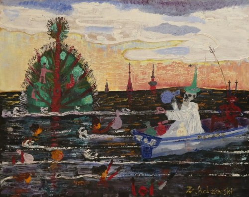Zdzisław Adamski, Bez tytułu, Olej, płótno, 1965