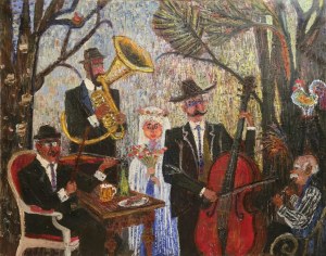 Zdzisław Adamski, Bez tytułu, Olej, płótno, 1965