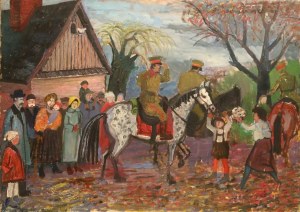 Zdzisław Adamski, Bez tytułu, Olej, płótno, 1965