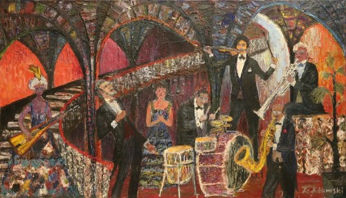 Zdzisław Adamski, Bez tytułu, Olej, płótno, 1965