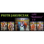 PIOTR JAKUBCZAK  2x 90x60cm, klasyczny obraz kobiety................