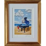Rafał OLBIŃSKI  30x21cm, inkografia nr 318 V/XX A4 30x21 w ramie 45x37
