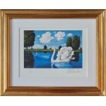 Rafał OLBIŃSKI  30x21cm, inkografia nr 318 V/XX A4 30x21 w ramie 45x37