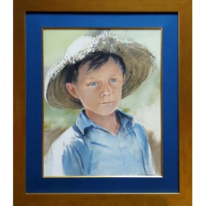 Jan DUBROWIN 46x35cm, Mały ogrodnik