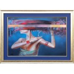 Piotr JAKUBCZAK dyptyk 2x70x50, 70x100cm, Żółtokropek i Niebieska, dyptyk