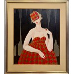Piotr JAKUBCZAK dyptyk 2x70x50, 70x100cm, Żółtokropek i Niebieska, dyptyk