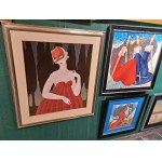 Piotr JAKUBCZAK dyptyk 2x70x50, 70x100cm, Żółtokropek i Niebieska, dyptyk