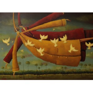 Leszek SOKÓŁ 54x73cm, Cieszmy się każdą chwilą