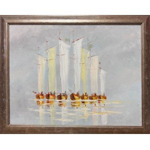 Adam NOWAKOWSKI  60x80cm, Żagle