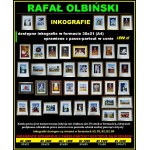 Rafał OLBIŃSKI, inkografia nr 244 III/XX A4 21x30 w ramie 34x43, z oryginalnym podpisem Artysty