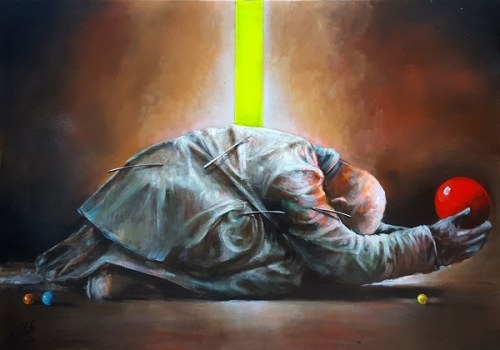 Piotr JAKUBCZAK 70x100cm, Trzej królowie - ukłon pierwszy