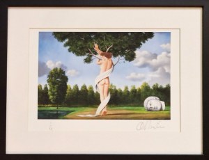 OLBIŃSKI Rafał  21x30cm, inkografia nr 302 I/XX A4 21x30 w ramie 30x39