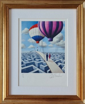 OLBIŃSKI Rafał  30x21cm, inkografia nr 323 VI/XX A4 30x21 w ramie 45x37
