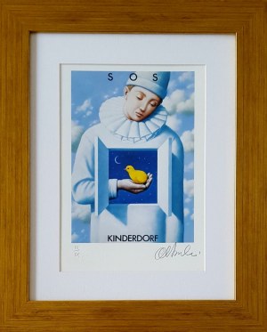 OLBIŃSKI Rafał 30x21cm, inkografia nr 322 X/XX A4 30x21 w ramie 45x37