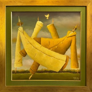 Leszek SOKÓŁ50x50cm, Gołąbeczki