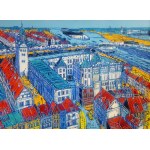 Joanna MIESZKO, Oswoić maki (1) 2023, akryl na płótnie, 55x46cm, Joanna MIESZKO, Oswoić maki (1) 2023, akryl na płótnie, 55x46cm