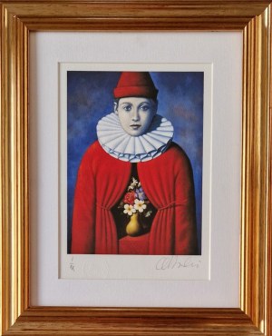 Rafał OLBIŃSKI 30x21cm, inkografia nr 317 I/XX A4 30x21 w ramie 45x37