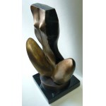Bronisław Krzysztof, Bronisław Krzysztof - Siedząca kobieta - rzeźba - brąz - wys. rzeźby 17,5cm