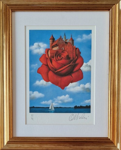 Rafał OLBIŃSKI 30x21cm, inkografia nr 306 VII/XX A4 30x21 w ramie 45x37 2024