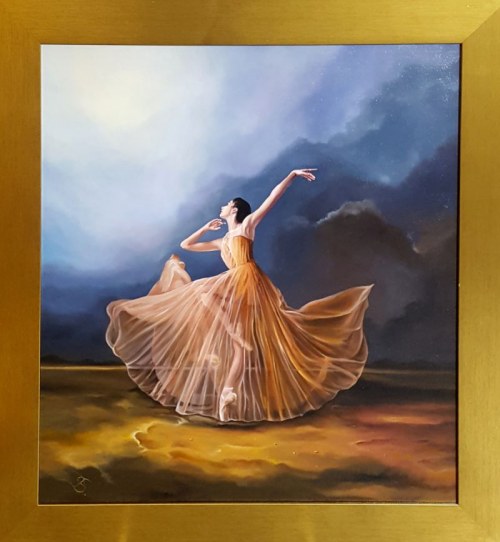 Andrzej SAJEWSKI 80x70cm, Roztańczona Eurydyka