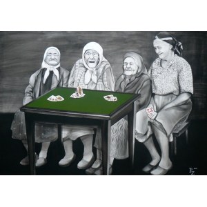 Paulina ZALEWSKA 70x100cm, Król i cztery damy 