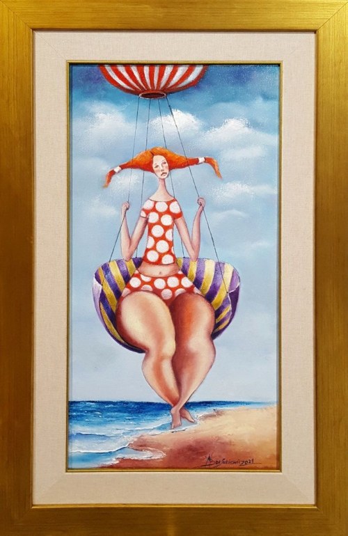 Małgorzata BORSUKIEWICZ 60x30cm w oprawie, Madame 2021