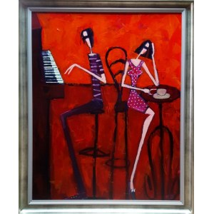 Małgorzata STĘPNIAK 80x60cm, Piano bar