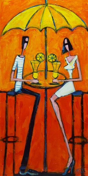 Małgorzata STĘPNIAK 80x40cm, Drink 2021