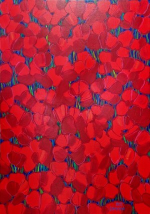 Joanna MIESZKO 100x70cm, Maki (1)
