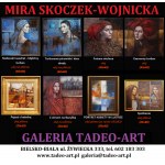 Mira SKOCZEK-WOJNICKA 40x40cm, Czerwony turban