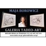 Maja BOROWICZ (w ramie 46x58), 30x42cm certyfikat Autorski, Dotyk bliskości