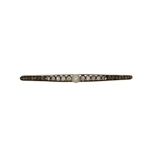 BROSZA TYPU „BAR BROOCH” Z PERŁĄ, POCZ. XX W.