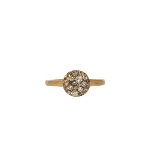 PIERŚCIONEK Z DIAMENTAMI, POMELLATO, SABBIA RING, WŁOCHY, XX W.