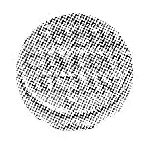 szeląg 1658, Gdańsk, Aw: Monogram pod koroną, Rw: Napis...