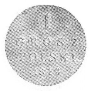 grosz 1818, (nowodzieł), Aw: Orzeł carski, Rw: Nominał,...