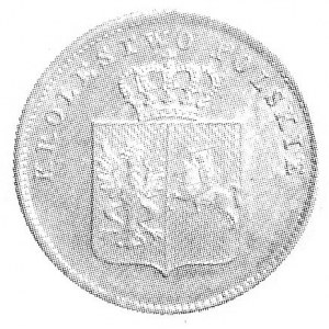 2 złote 1831, Warszawa, Aw: Tarcza herbowa pod koroną i...