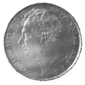 2 funty 1823, Londyn, Aw: Głowa i napis, Rw: Św. Jerzy ...