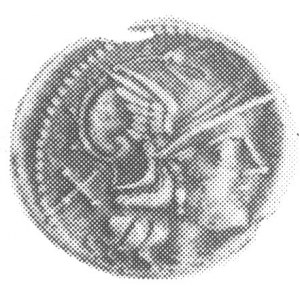 denar anonimowy po 211 r. p.n.e., Aw: Głowa Romy w praw...