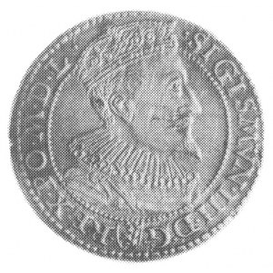 szóstak 1596, Malbork, Aw: Popiersie i napis, Rw: Tarcz...
