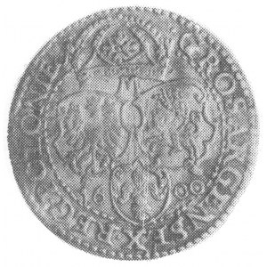 szóstak 1600, Malbork, Aw: Popiersie i napis, Rw: Tarcz...