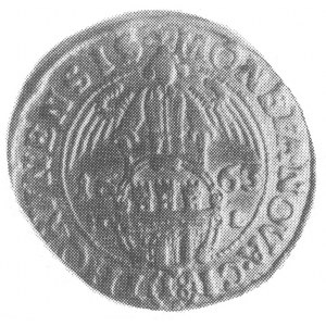 ort 1663, Toruń, Aw: j.w., Rw: Herb Torunia i napis, Ko...