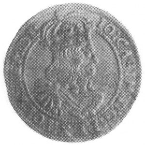 ort 1664, Kraków, Aw: j.w., Rw: Tarcza herbowa i napis,...